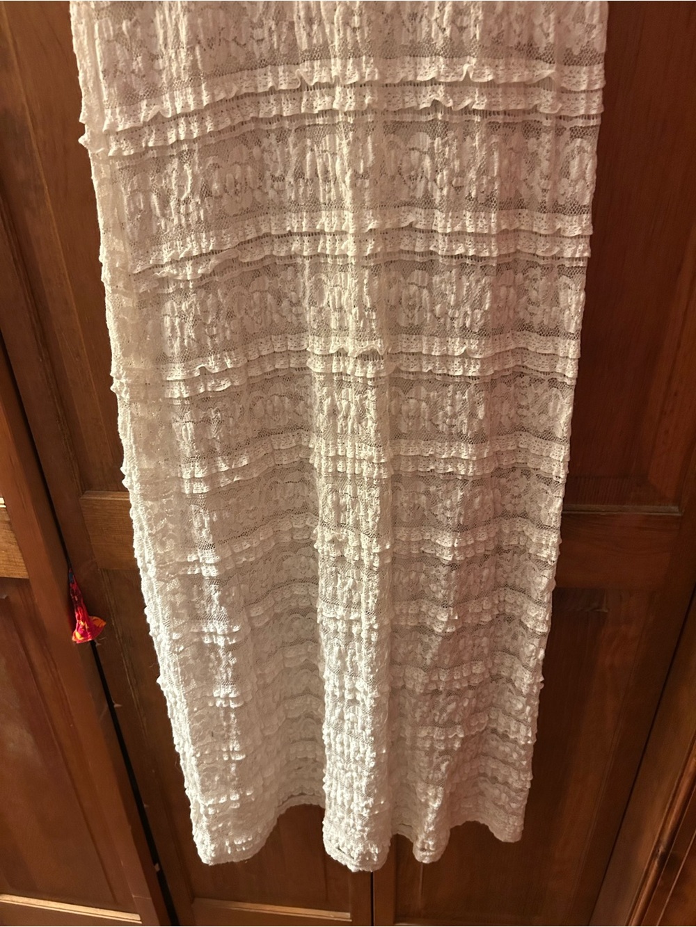 Cynthia Rowley Women’s Sz S Cream Boho Bohemian Lacey Maxi Swimsuit Cover Up - Picture 8 of 8
